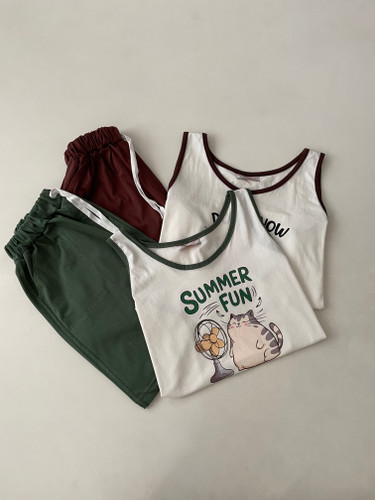 ست تاپ شورتک عروسکی SUMMER